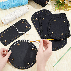 5Stk. 5 Style PU Leder Strick Häkeltaschen Nagelboden Shaper Pad&nbsp;DIY-PH0009-83