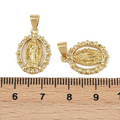 Pendentifs avec zircon cubiques à micro-pavés en laiton&nbsp;KK-L241-03G