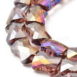 Ab Farbe überzogene transparente Glasperlenstränge&nbsp;EGLA-P051-06A-A14