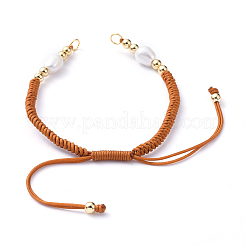 Création de bracelets de corde en nylon tressée&nbsp;AJEW-JB00540-01