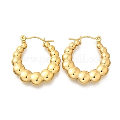 Pendientes de aro de acero inoxidable 304 para mujer&nbsp;EJEW-L296-061G