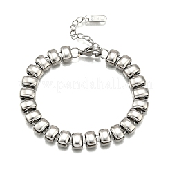 Bracelets à maillons rectangulaires en acier inoxydable 304 pour femmes&nbsp;BJEW-R022-01P