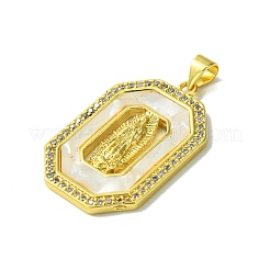Micro spianare pendenti in ottone dorato zirconi&nbsp;KK-H472-14G-13