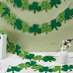 4 Beutel Filz-Kleeblatt-Hängebanner zur Dekoration des St. Patrick's Day&nbsp;AJEW-CY0002-43