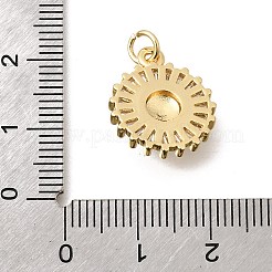 Pendentifs en laiton zircon cubique transparent&nbsp;KK-D255-07G