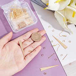 Kit de fabricación de aretes colgantes de geometría diy&nbsp;FIND-AR0002-13