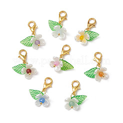 Décorations suspendues en perles et acryliques en plastique ABS&nbsp;HJEW-JM02988-01
