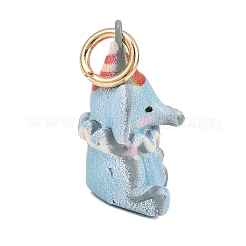Pendentifs d'émail en laiton &nbsp;KK-CBADA45-02G-04