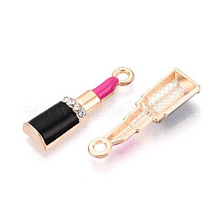 Colgantes de aleación de rhinestone y esmalte&nbsp;ENAM-T024-62B-G