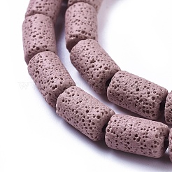 Fili di perle di roccia lavica naturale&nbsp;G450-B03