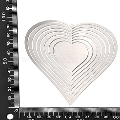 Herz 201 Edelstahl 3D drehbarer Hängewindspinner&nbsp;STAS-C166-03B-P