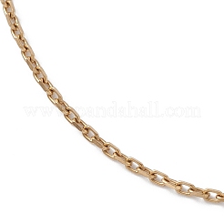 Ionenplattierung (IP) 304 Edelstahl Kabelkette Halskette für Männer Frauen&nbsp;STAS-B039-05G