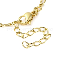 Collane con ciondolo a forma di cuore in ottone con zirconi cubici trasparenti per donna&nbsp;NJEW-R100-01G