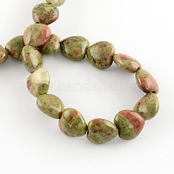 Filamenti naturali tallone Unakite&nbsp;G-R190-20mm-05
