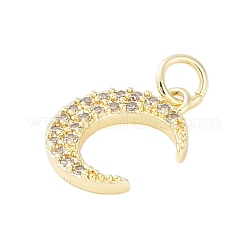 Rack-Beschichtung Messing Micro Pave klar Kubisch Zirkonia Charms&nbsp;KK-Z060-09G-03