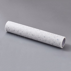 Rubans de maille déco à paillettes scintillantes, tissu de tulle, Tissu à carreaux en tulle pour la fabrication de jupe, blanc, 11 pouce (28 cm), environ 5yards / rouleau (4.572m / rouleau)