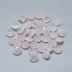 Природного розового кварца кабошонов, конус, 10x5 мм