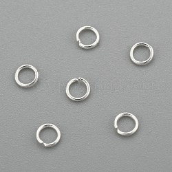 304 Edelstahl Ringe springen, offene Ringe springen, Silber, 24 Gauge, 3x0.5 mm, Innendurchmesser: 2 mm