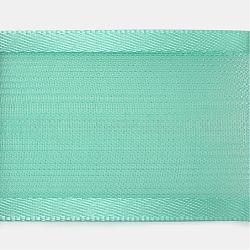 Ruban polyester organza avec bord satin, aigue-marine moyenne, 3/8 pouce (9 mm), environ 50yards / rouleau (45.72m / rouleau)