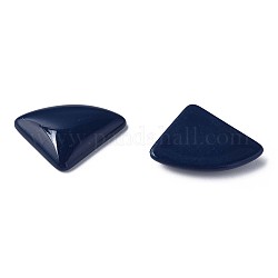 Cabochons opaques en acrylique, triangle, bleu de Prusse, 19.5x28x5mm, environ 354 pcs/500 g