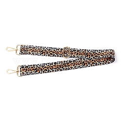 Bandoulière réglable en polyester à motif léopard, avec des fermoirs en alliage de zinc, pour les accessoires de remplacement de sac, Sandy Brown, 80~140.5x4x0.1 cm