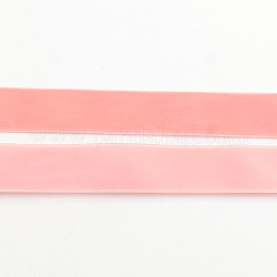 1/2インチの片面ベルベットリボン  ライトサーモン  1/2インチ（12.7mm）  約100ヤード/ロール（91.44メートル/ロール）