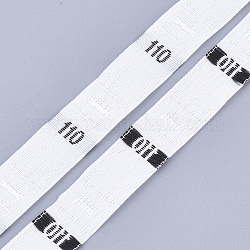 Etichette delle dimensioni dell'abbigliamento (110), accessori d'abbigliamento , tag di dimensioni, bianco, 12.5mm, circa 10000pcs/scatola