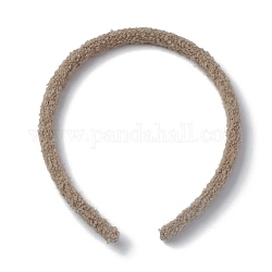 Пластиковые повязки, обернутой шерстяной пряжей, аксессуары для украшения волос, загар, 12 мм, внутренний диаметр: 111 мм