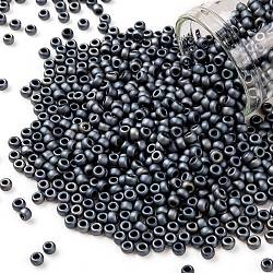 Toho perline rotonde, perline giapponesi, (612) colore canna di fucile opaco, 8/0, 3mm, Foro: 1 mm, circa 222pcs/10g
