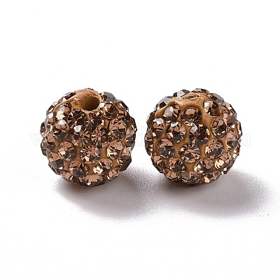 Polymer Ton Strass Perlen&nbsp;RB-K050-10mm-C27-1