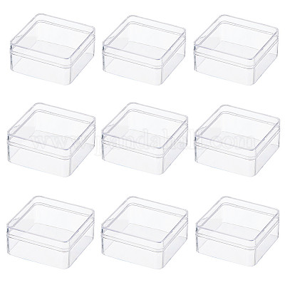 Wholesale BENECREAT 10 Pack High Transparency 2.36x2.36x1.18 Plastic Bead  Storage Containers for Earplugs 