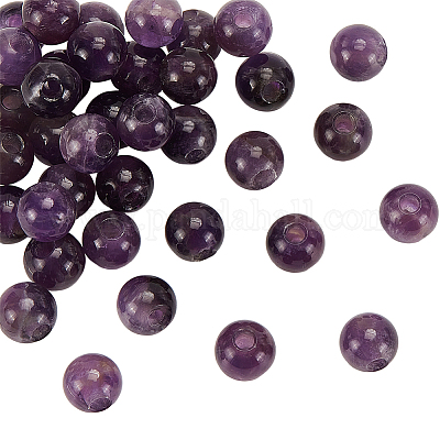  8mm Natural Gemstone Amethyst Bracelet Round Beads