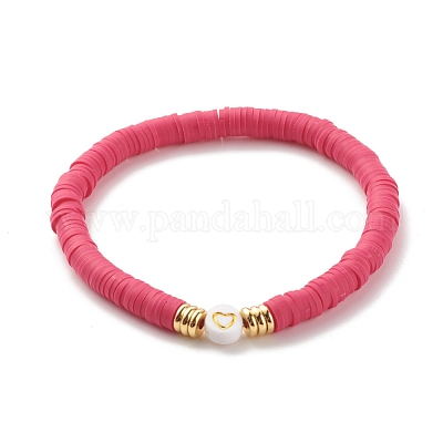 Wholesale Handmade Polymer Clay Heishi Beads Stretch Bracelets Set