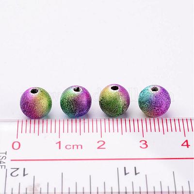 Wholesale Colorful Round Spray Painted Acrylic Beads Mix - Pandahall.com