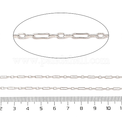 Catene a maglie in ottone placcato a cremagliera&nbsp;CHC-A010-08P-1