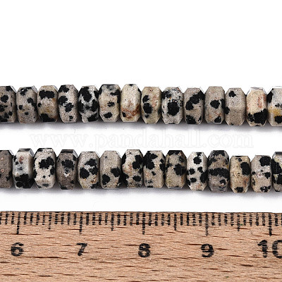 Natur Dalmatiner Jaspis Perlen Stränge&nbsp;G-N357-14A-05-1