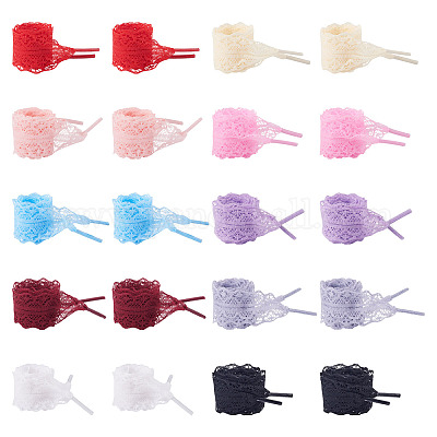 10 Paar Schnürsenkel aus Polyester&nbsp;AJEW-TA0003-14E-1