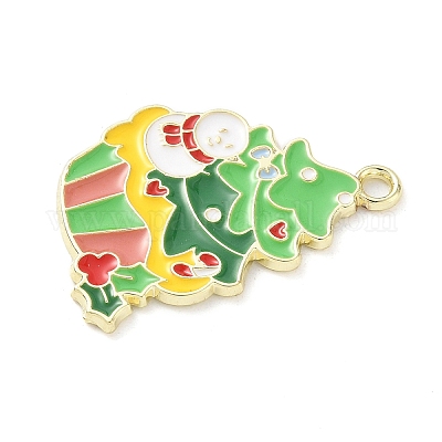Pendentifs d'émail en alliage&nbsp;ENAM-C033-01D-G-1