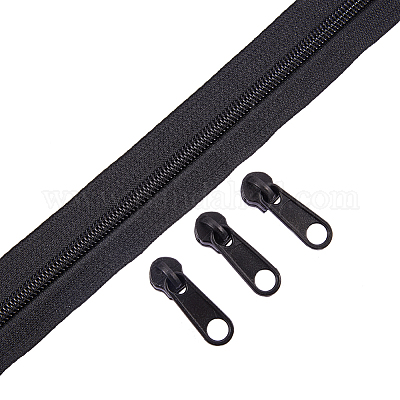 Wholesale BENECREAT 20pcs Plastic Zipper Pull Sliders and 10m Nylon Coil  Zippers Instant Replacement Zipper Repair Kit Plastic Garment Accessories  (Head Size 37x11x11mm) 