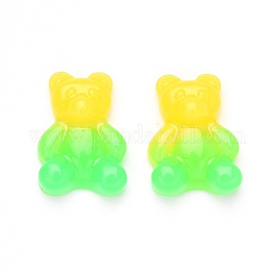  Pandahall 200Pcs Colorful Gummy Bear Cabochons with