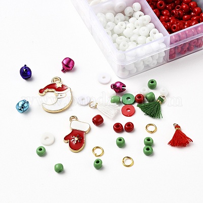 50 Breloques Pendentifs Noël - Mini Charms En Alliage Zinc Pour Bijoux DIY - 10