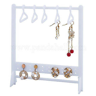 Wholesale BENECREAT 2 Set Earring Hanger Rack with Mini Hangers White  Acrylic Earring Holder Stand with 10pcs Coat Hanger for Earrings Organizer  Jewelry Holder 