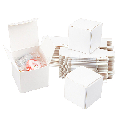 Wholesale PandaHall Little Kraft Gift Candy Box Bulk 1.5x1.5x1.5inch Small  Kraft Gift Box 