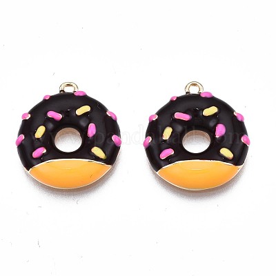 Pendentifs d'émail en laiton &nbsp;KK-N232-210A-1