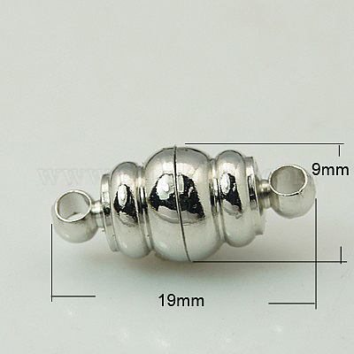 Messing-Magnetverschlüsse mit Schlaufen&nbsp;KK-G079-N-1