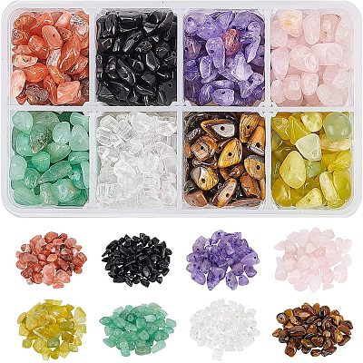 1 Box Natural Stones Irregular Shaped Chip Gemstone Beads for Jewelry Making 