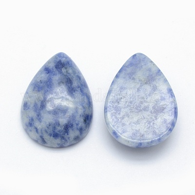 Natürliche blaue Fleck Jaspis Cabochons&nbsp;G-E491-B-23-1