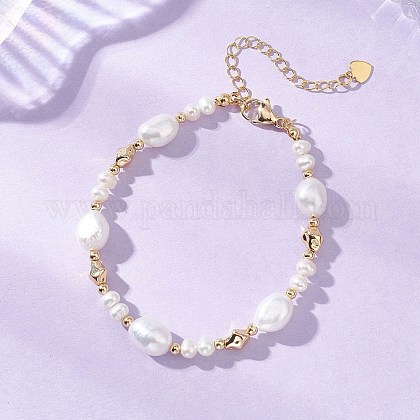 Bracelet Or Jaune 18k et Perle de culture Princesse de Nacre - Pure perle