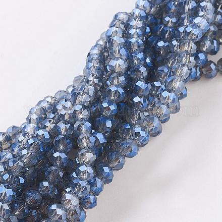 Electroplate Glass Beads Strands EGLA-D020-4x3mm-59-1