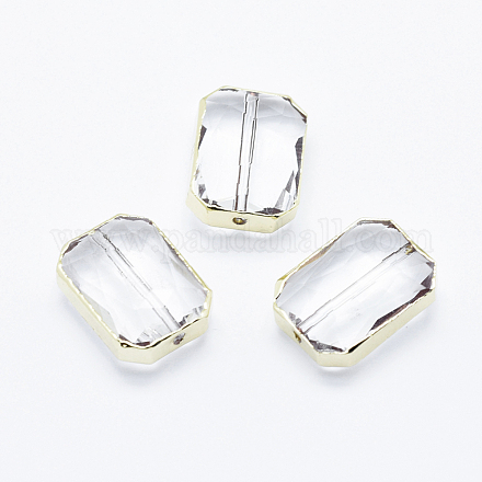 Glass Beads GLAA-F072-14x10mm-G01-1